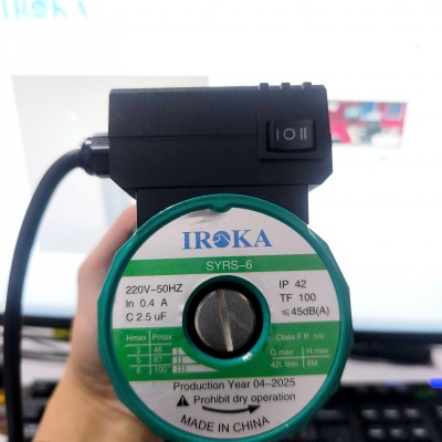 Máy Bơm Tuần hoàn tăng áp  Iroka ( 200W) SYRS-9